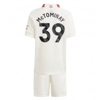 Camisa de Futebol Manchester United Scott McTominay #39 Equipamento Alternativo Infantil 2023-24 Manga Curta (+ Calças curtas)